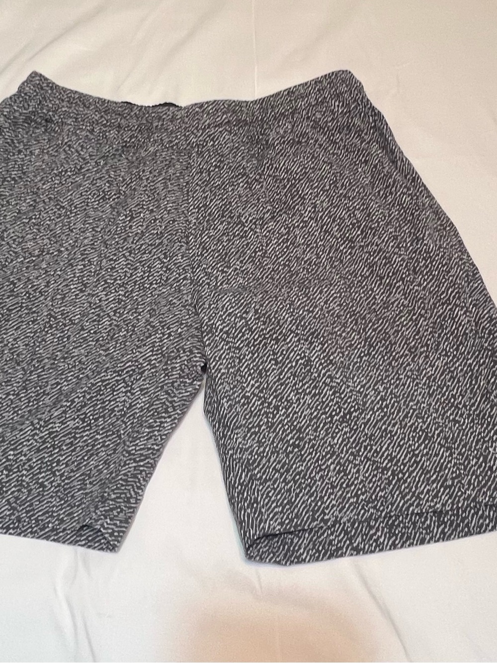 lululemon athletica Black & White Textured Athletic Shorts